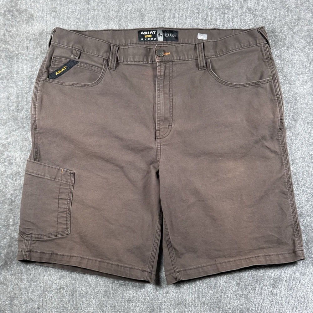 Ariat Rebar Shorts Men's 40 Brown M4 Relaxed Fit Utility Workwear‎ Outdoor